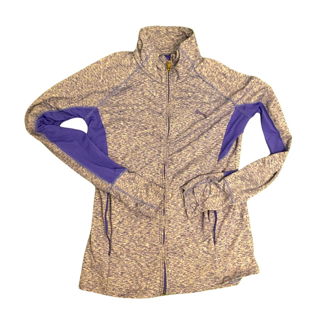 Puma Purple Heathered Zip Up Jacket